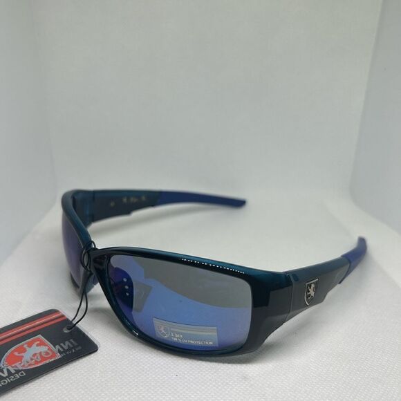 Khan Mens Mirrored Lens Sunglasses - Picture 1 of 3